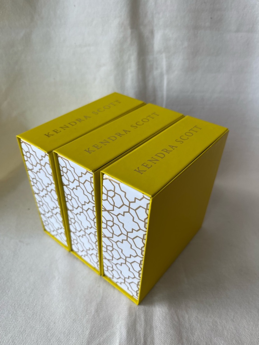 Kendra Scott Yellow Stacked Jewelry Boxes - Picture 9 of 9